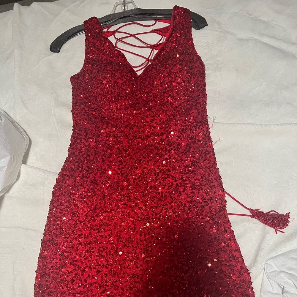 Red homecoming dress